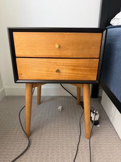 Nathan James Black/Brown Nightstand - Pickup by 8/14