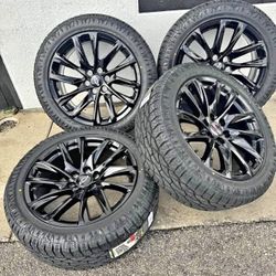 22" GMC Chevy Style Wheels With All Terrain Tires WE FINANCE! Silverado Tahoe Escalade