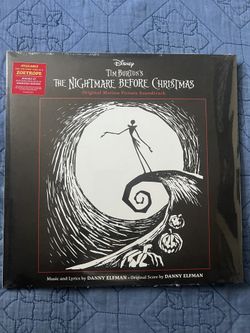 *NEW SEALED* Tim Burton’s The Nightmare Before Christmas Original Soundtrack Zoetrope Vinyl Record 2 X LP Danny Elfman