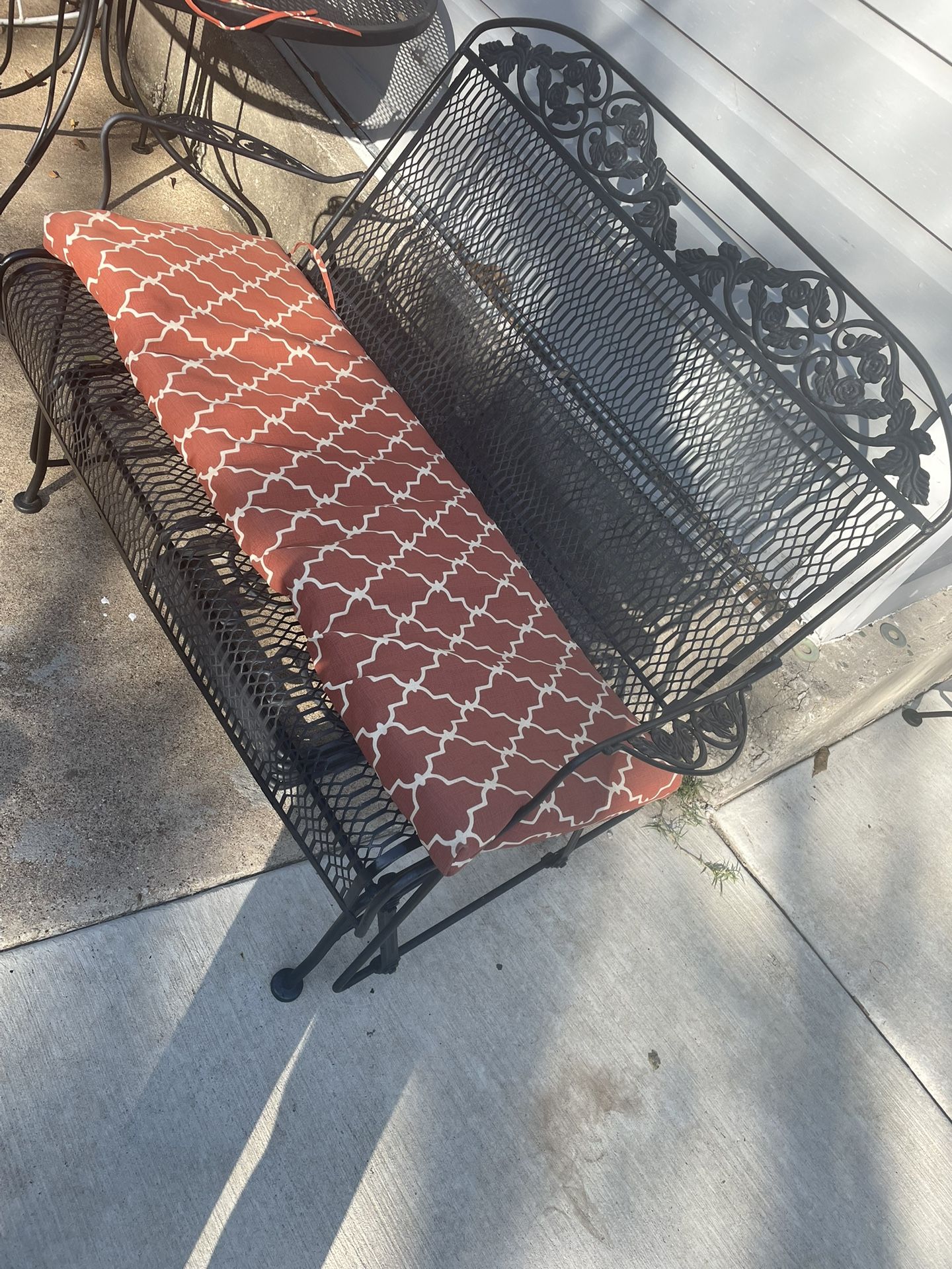 Rocking Bench 39” L And Waterproof Cushion