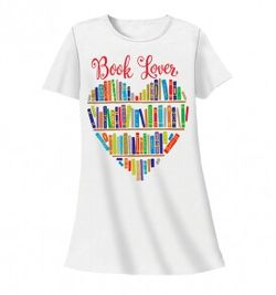 Women's "Book Lover" sleep shirt