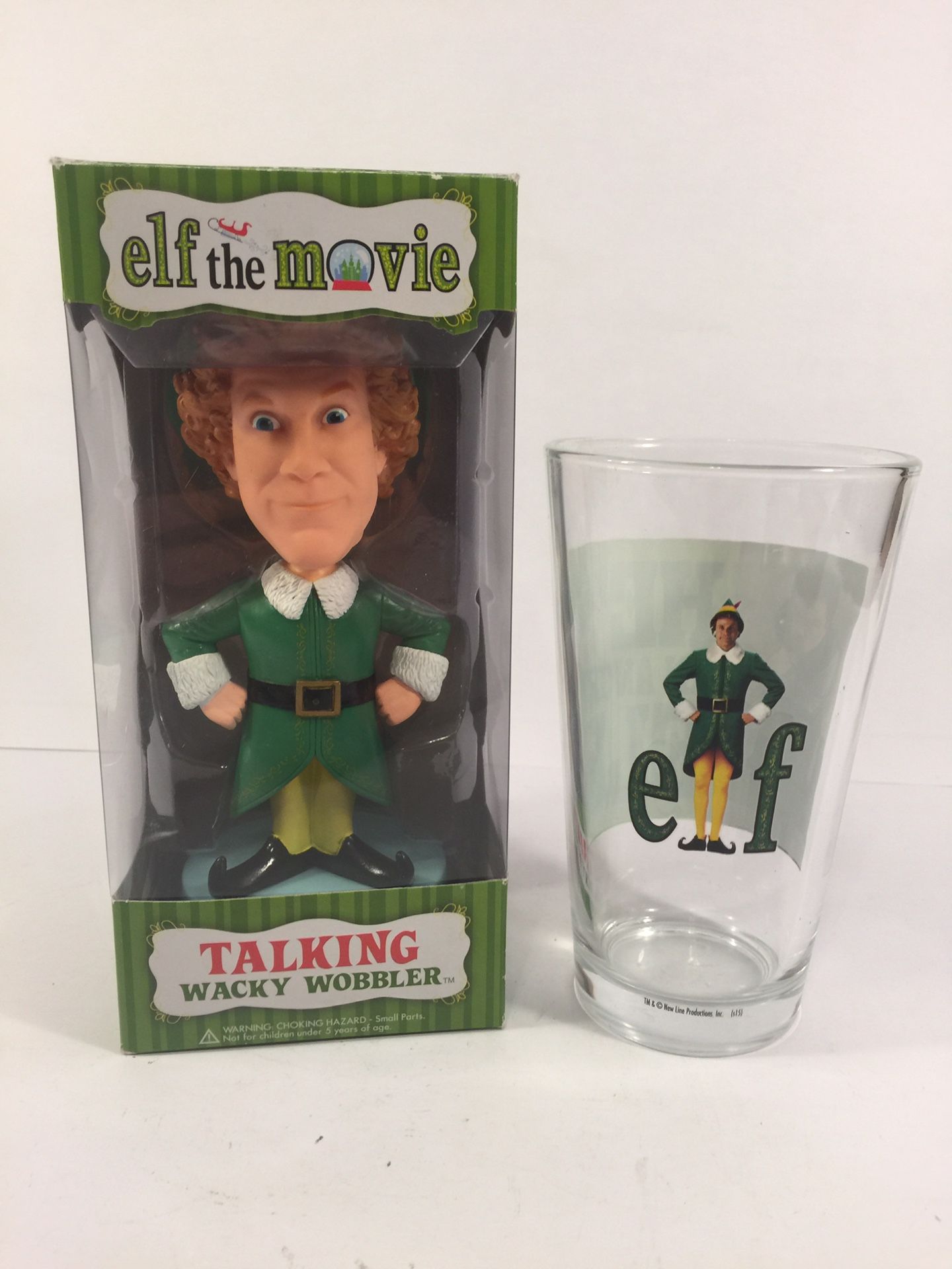 Buddy the Elf Bobblehead With Pint Glass