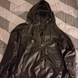 3x Women Leather Hoodie Jacket 