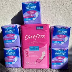 Carefree & Always Pantiliners $8 bundle