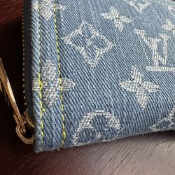 Louis Vuitton Monogram Denim Remix Victorine Wallet