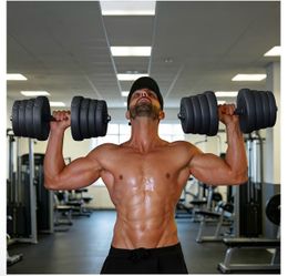 66LB Adjustable Dumbbell Set, Free Weight Pair for Home Gym & Fitness Workout, Black