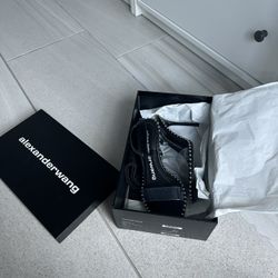 ALEXANDER WANG HEELS SIZE 37 1/2 BLACK