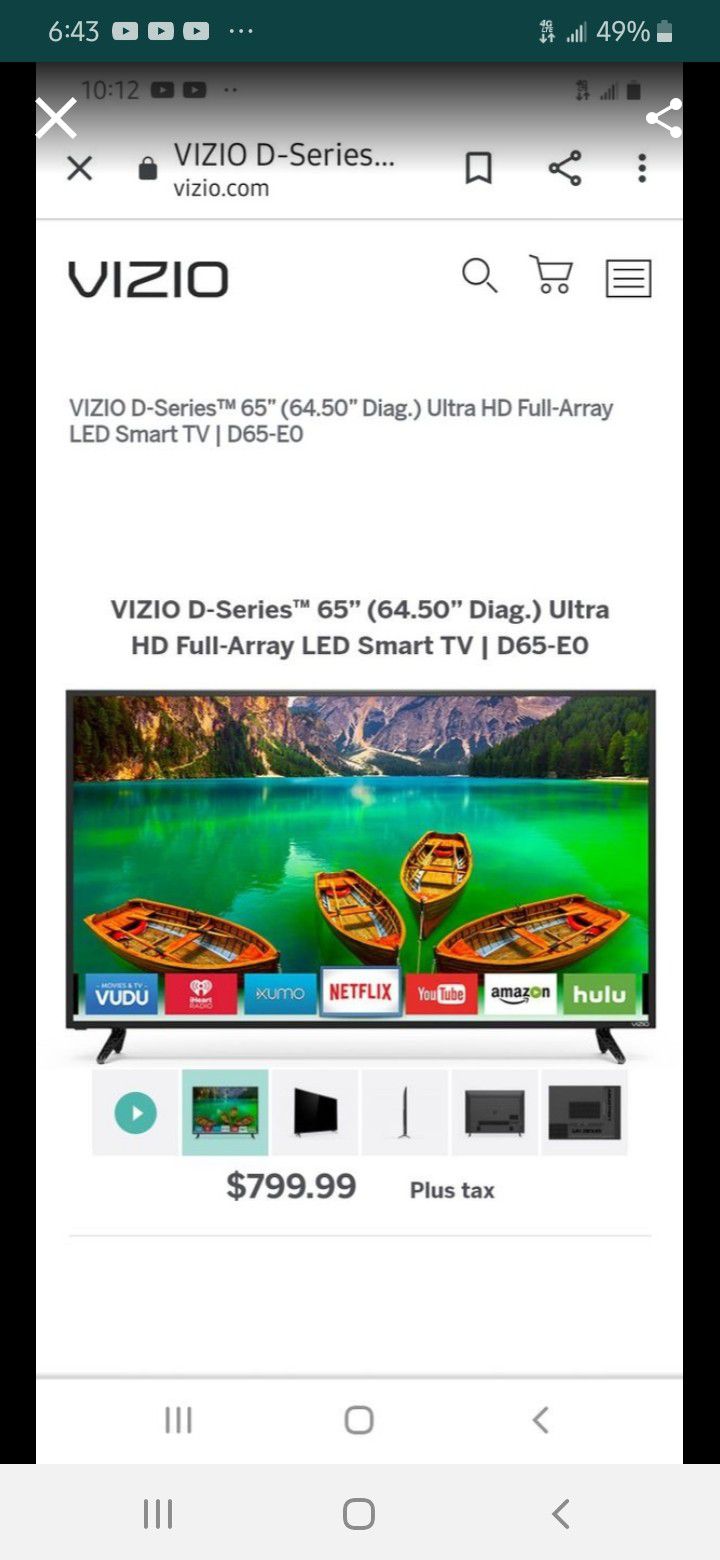 VIZIO 4k! smart Tv