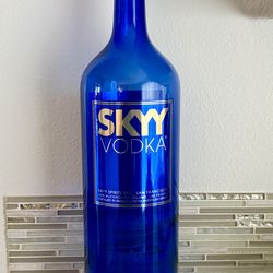 Oversized Sky Vodka bottle