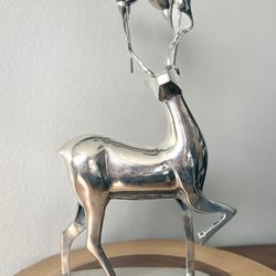 Vintage Deer Candelabra Centerpiece 