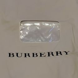 Burberry Garment Bag  Zipper Closure New 