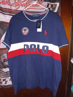Men's Polo Ralph Lauren Team USA Double Sided Shirt size XL Big Pony Color Block