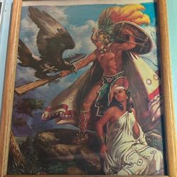 Aztec warrior Picture Frame 
