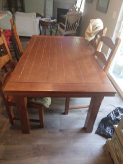 Normal Wear And Tear With Four Chairs