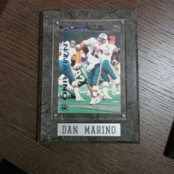 4x7 Dan Marino Card With Custom Frame