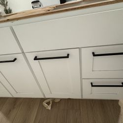 Bathroom Vanity , Sink And Counted 