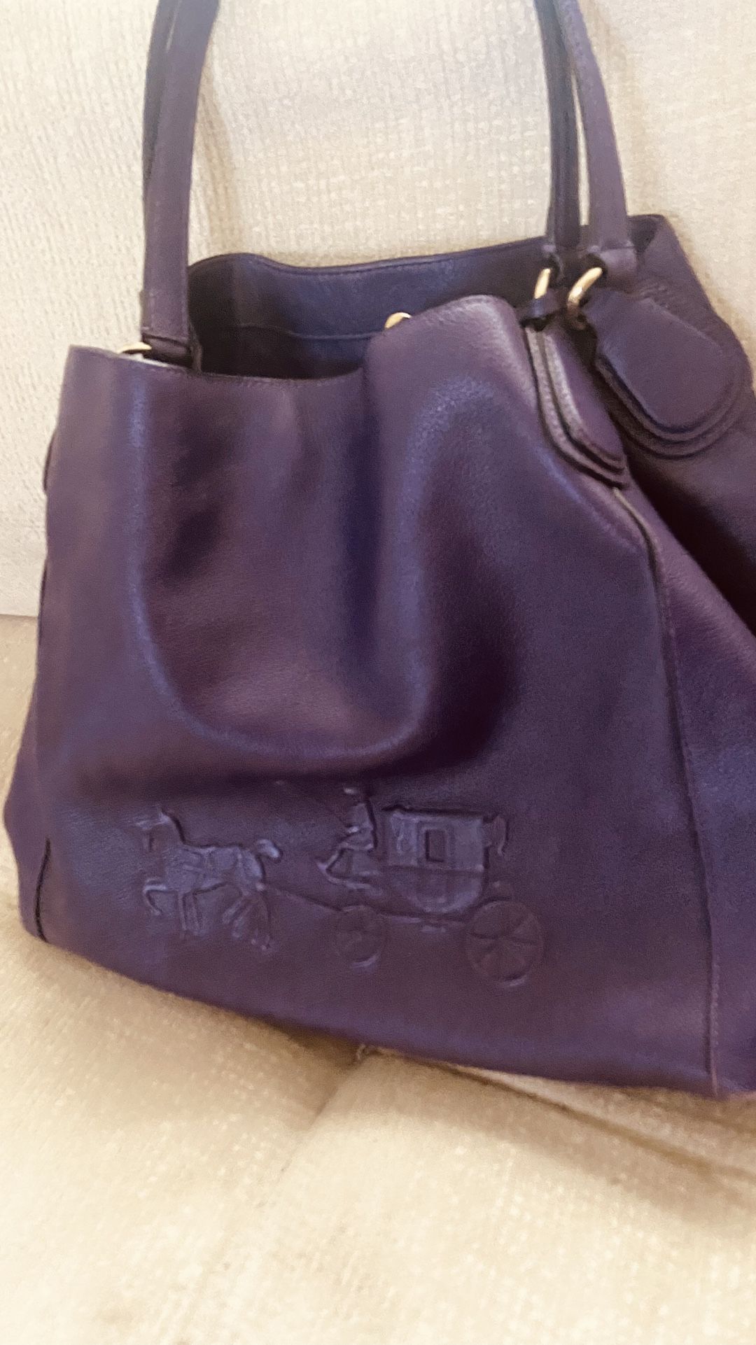 Vintage Coach EDIE VIOLET Shoulder Bag
