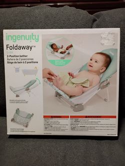 Foldable baby bather