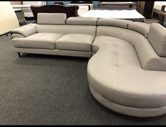 Unique light grey Sectional