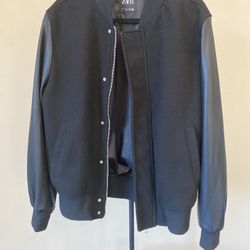 Zara Bomber Jacket Faux Leather Men’s Size Large