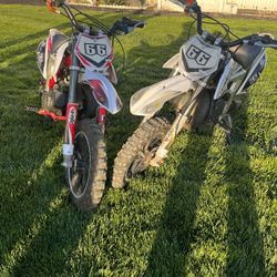 2 Dirt Bikes 50cc  2 Stroke  $1200 Obo