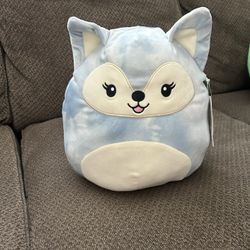 Squishmallow Plush Faldette Fox 12" Cloudy Sky Blue Plushie Stuffed Toy NWT