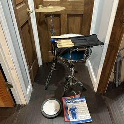 🎶🥁 Snare Drum & Cymbal Practice Kit – Great for Students or Beginners! 🥁🎶