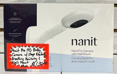 Nanit Pro HD Baby Camera W/Sleep Tracking, Breathing Monitoring & Wall Mount New