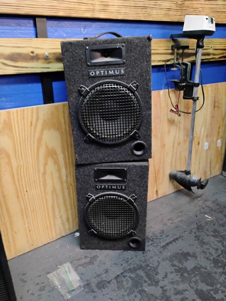 Optimus 10 inch PA speaker pair