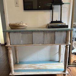 Coastal Beachy Console Entry Table 