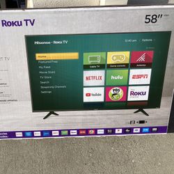 58” Inch Hisense Smart Roku UHDTV 4K