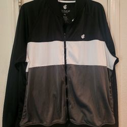 Rocawear Classic Full Zip Track Jacket Embroidered Men's XL Black/Gray
