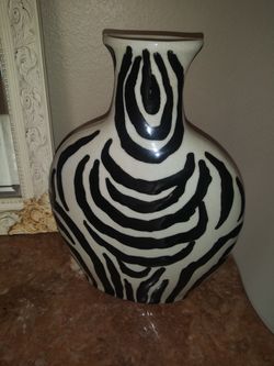 Zebra Flower vase