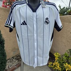Real Madrid Baseball Jersey 2025
