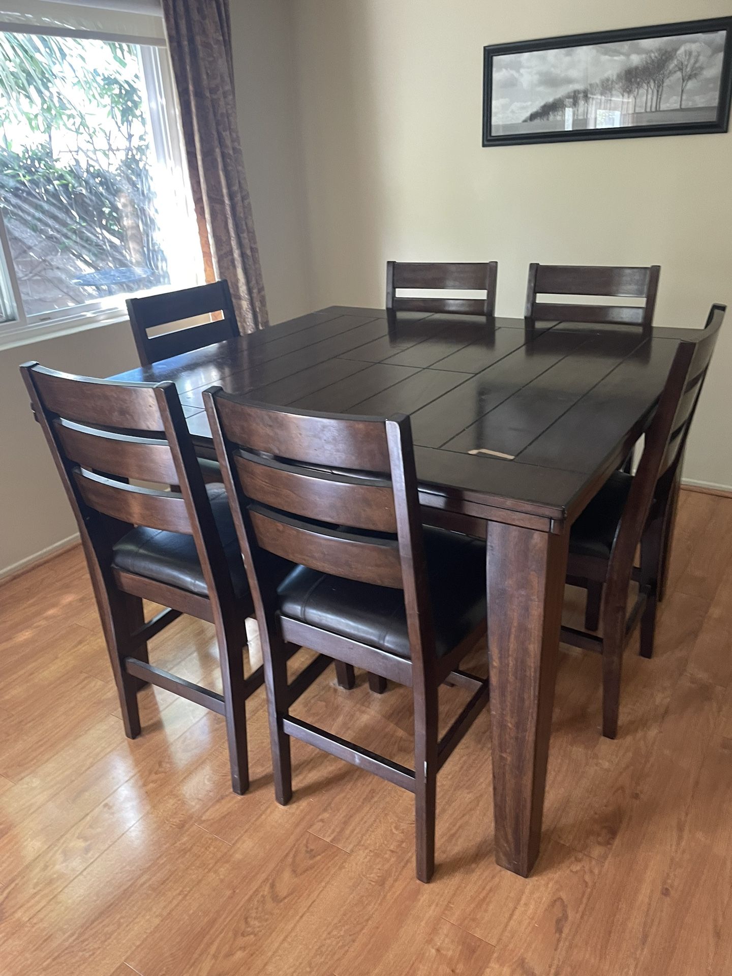 Ashley Wood Dining Room Table