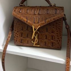 Authentic YSL Cassandra croc bag