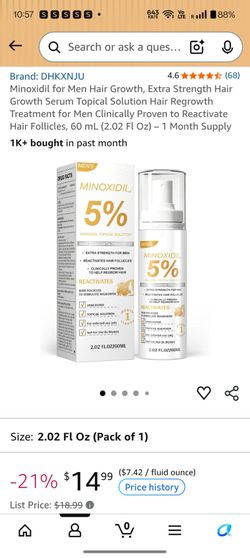 DHKXNJU Minoxidil 5% Hair Regrowth Serum for Men