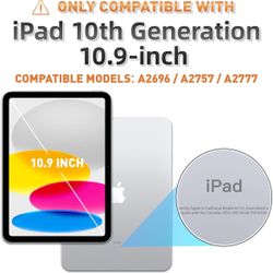 timecity for iPad 10th Generation Case, for iPad 10.9 Case 2022-2023: with Strong Protection, Screen Protector, 360° Rotating Stand, Hand Strap, Shoul
