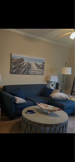 New couch in plastic wrap