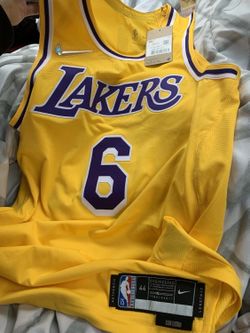 6 Lot Lebron James Los Angeles Lakers Swingman Jersey Bundle Size MEDIUM (44)