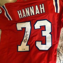 Patriots Jersey Signed John Hannah 