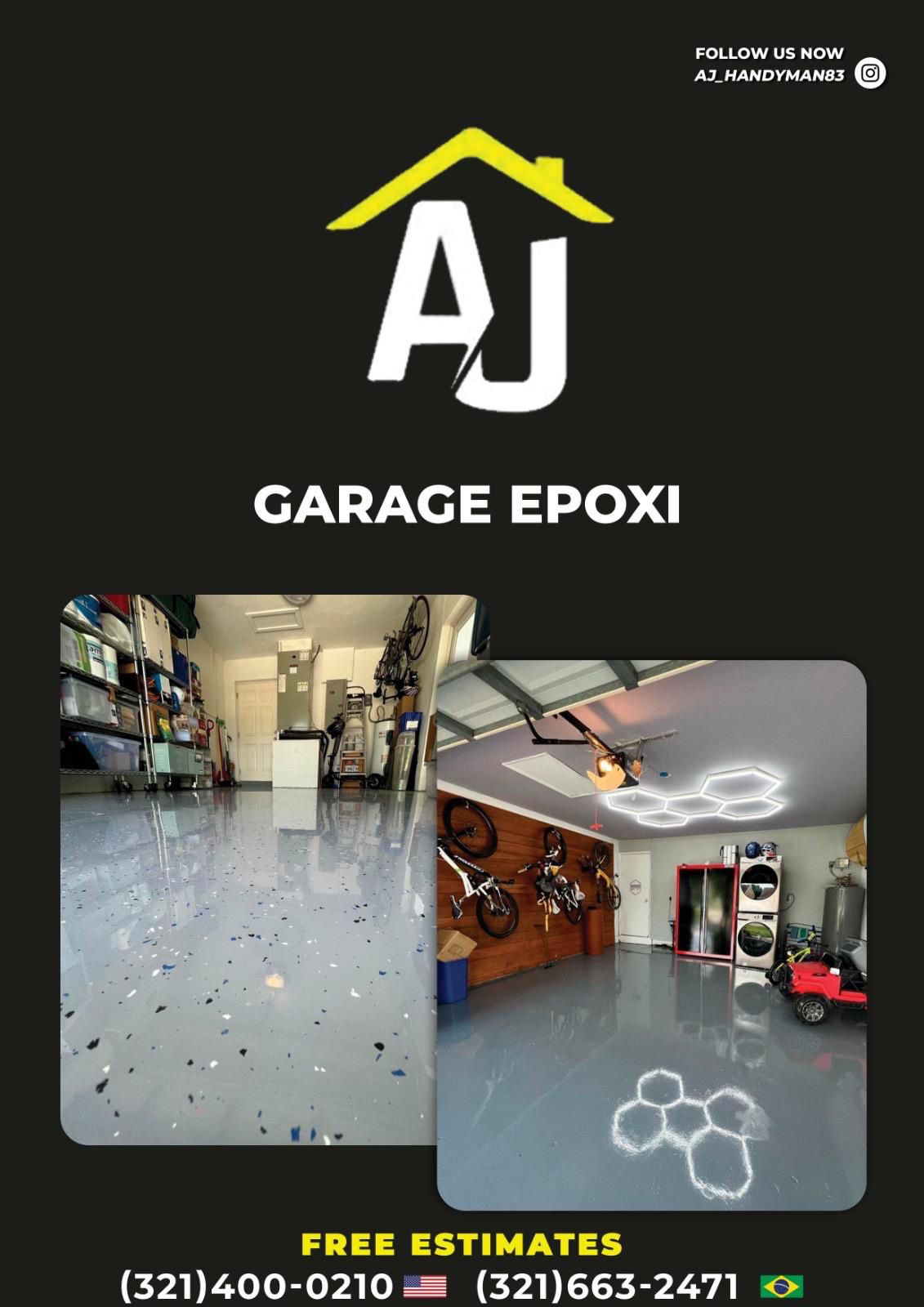 Epoxy Garage Flooring 👨‍🔧🏡