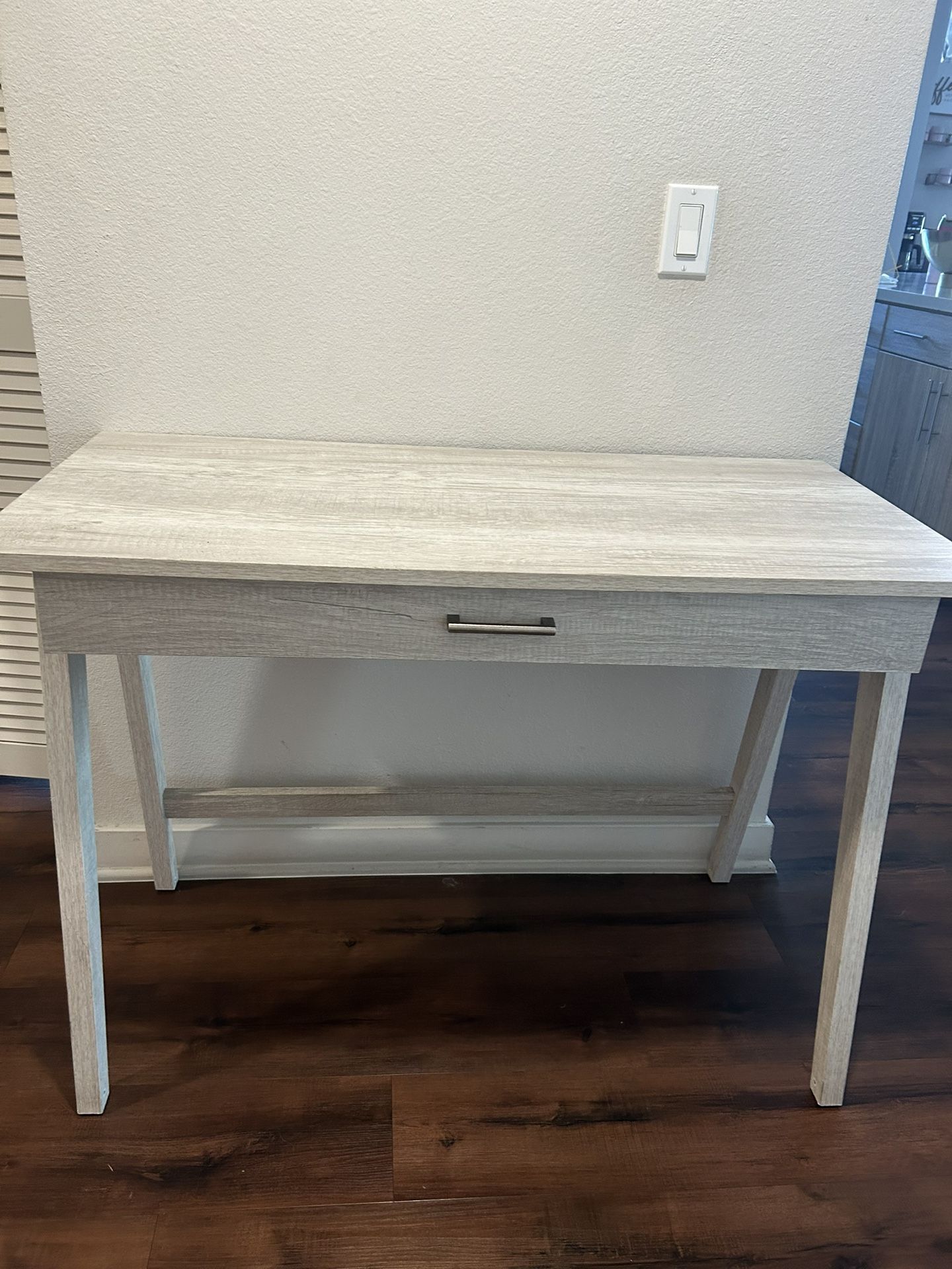 Beautiful Wooden Desk From IKEA.
