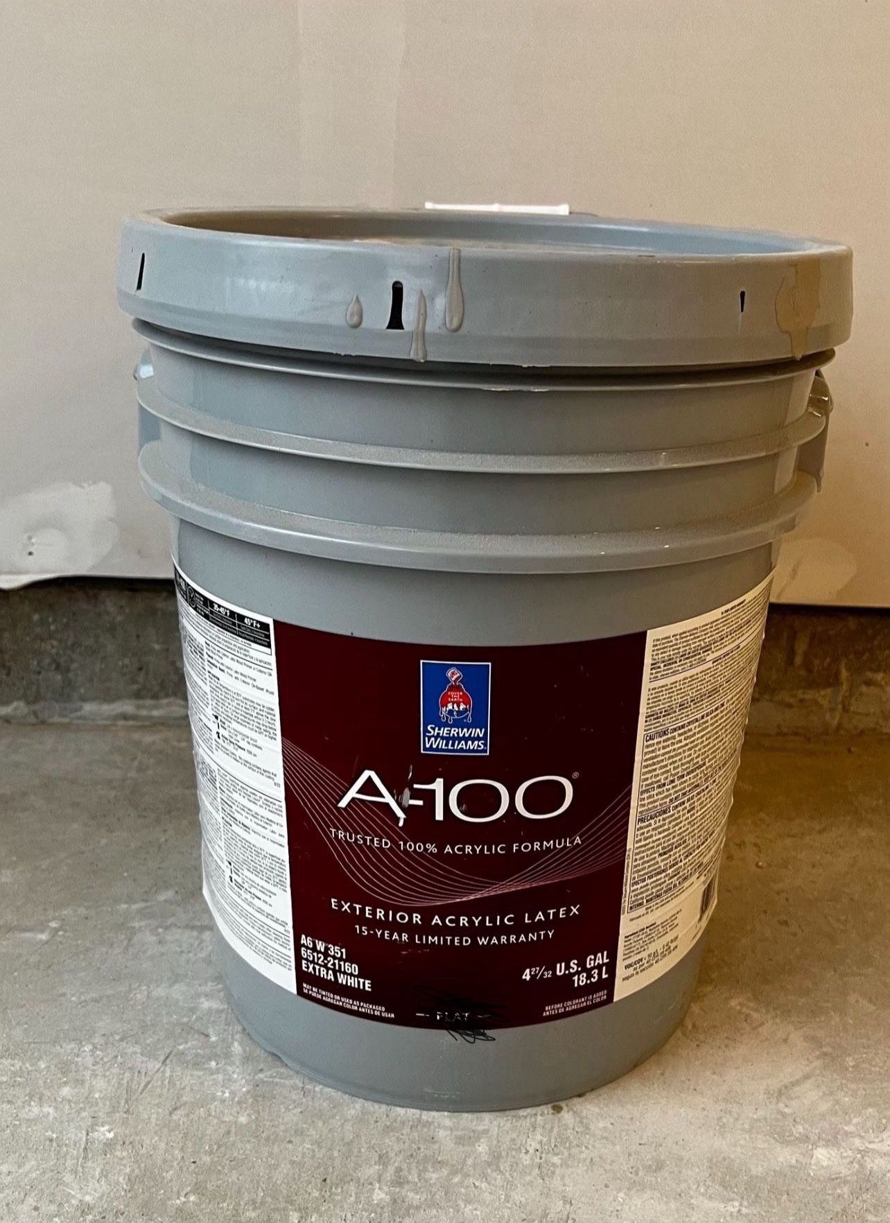 Exterior Paint. Color Purpoise. Low Sheen. New 5 Gallons