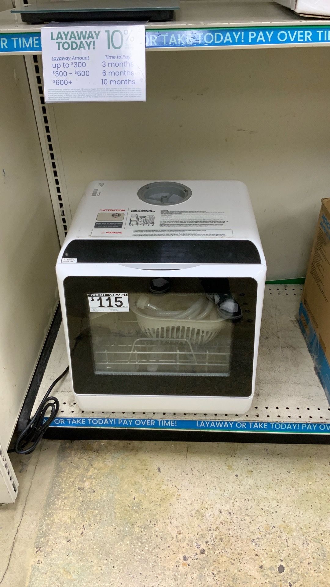 Mini dish washer portable
