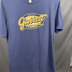 Garrett Popcorn Shops T-Shirt Navy Blue – Size L – Chicago Tradition 