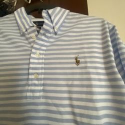 Blue Striped Men's Shirt Ralph  lauren  size XL