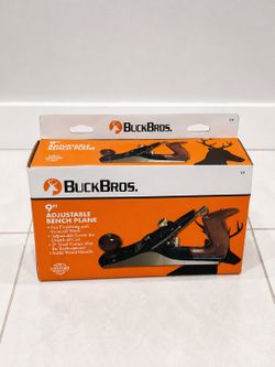 Buck Bros. 9” Adjustable Bench Plane | New Open Box | Woodworking Tool