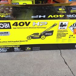 LAWNMOWER RYOBI 40V BATTERY AND CHARGER INCLUDED 