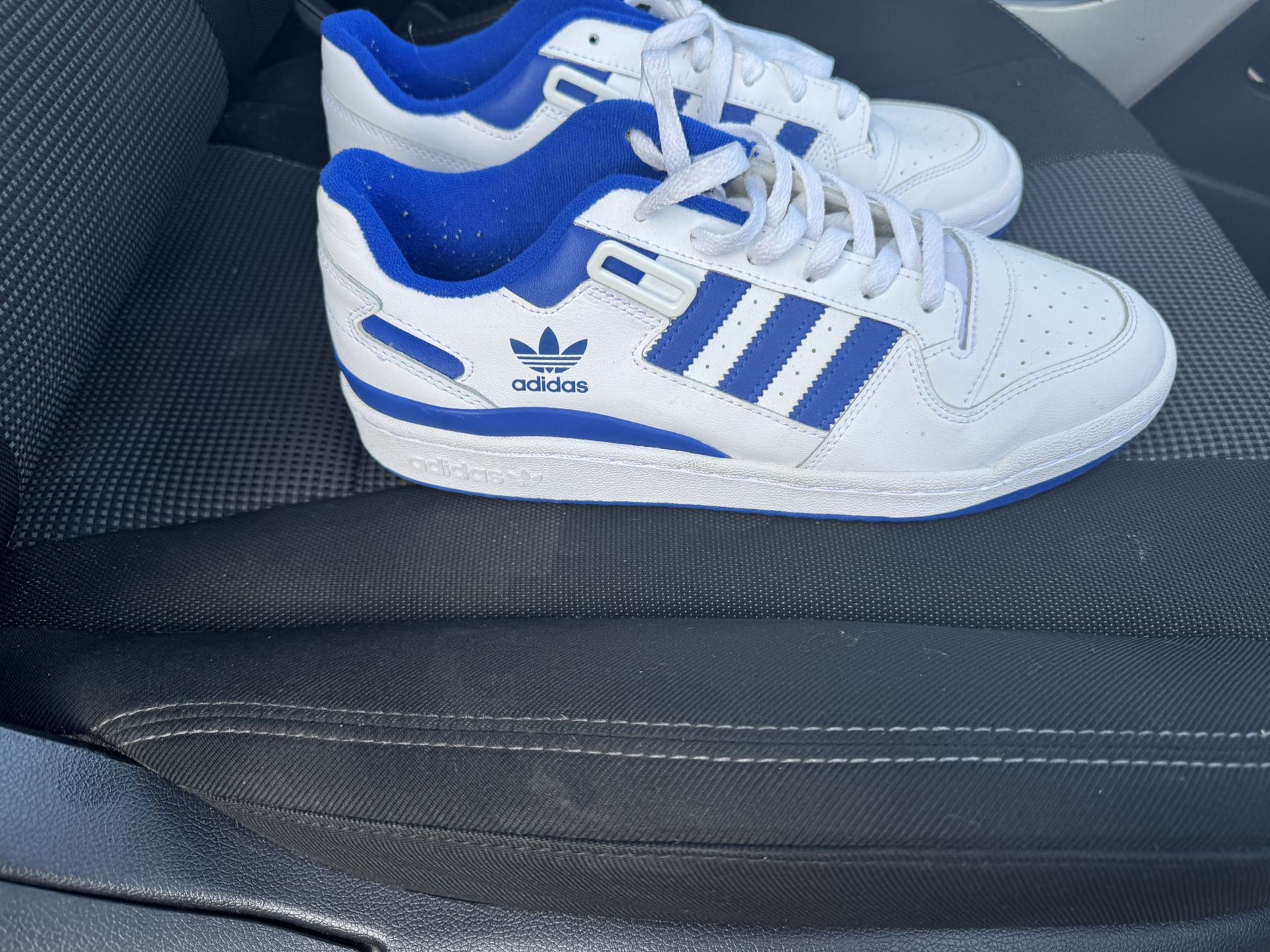 White And Blue Adidas